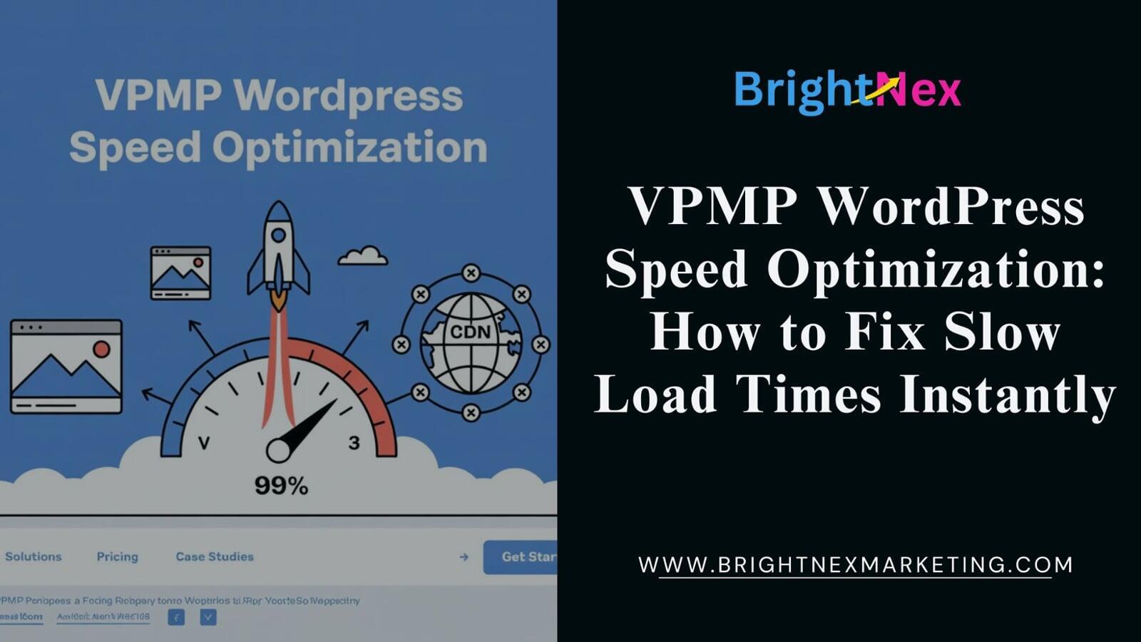 VPMP WordPress Speed Optimization: How to Fix Slow Load Times Instantly